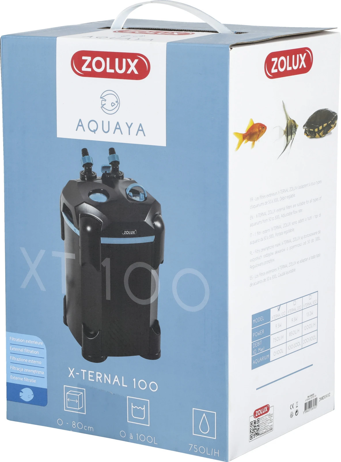 ZOLUX Xternal XT 100 Filtre Externe 750 L/h Pour Aquarium Jusqu'à 100 L 2 ZOLUX Xternal XT 100 Filtre Externe 750 L/h Pour Aquarium Jusqu'à 100 L – Image 2