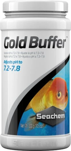 SEACHEM Gold Buffer 300 Gr Maintien Le PH Entre 7.2 Et 7.8 Pour Les Poissons Rouges Et Voiles