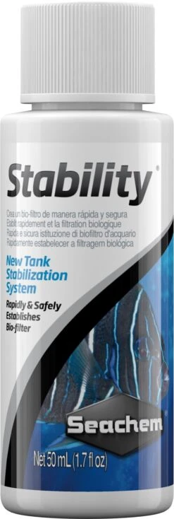 SEACHEM Stability 50 Ml Bactéries De Démarrage Et De Maintenance Pour Aquariums D'eau Douce Et D'eau De Mer