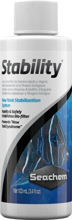 SEACHEM Stability 100 Ml Bactéries De Démarrage Et De Maintenance Pour Aquariums D'eau Douce Et D'eau De Mer