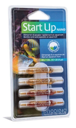 PRODIBIO Start Up Nano 4 Ampoules Pour Un Démarrage Plus Rapide De Votre Aquarium. Pour Bac De 61 à 120 L