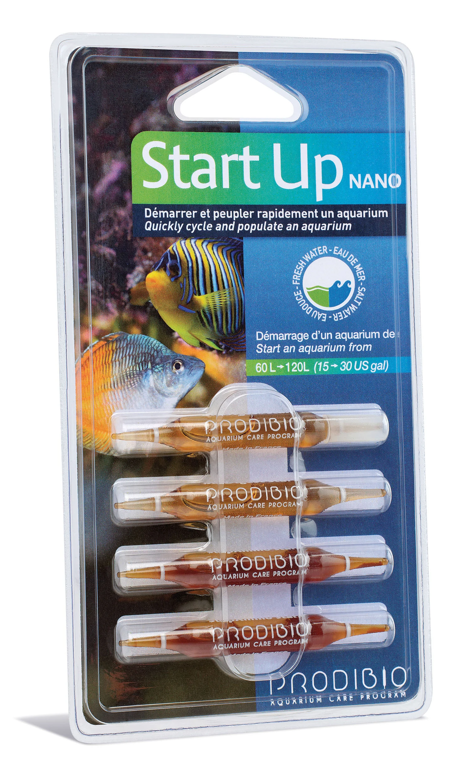 PRODIBIO Start Up Nano 4 Ampoules Pour Un Démarrage Plus Rapide De Votre Aquarium. Pour Bac De 61 à 120 L 1 PRODIBIO Start Up Nano 4 Ampoules Pour Un Démarrage Plus Rapide De Votre Aquarium. Pour Bac De 61 à 120 L