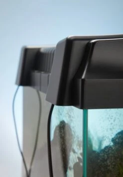 AQUAVIE StartUp 80B LED Noir Aquarium 112 L Avec Vitre Avant Bombé, Tout équipé, 80 X 35 X 40 Cm -Aquarium Équipement startup wypustki kable04
