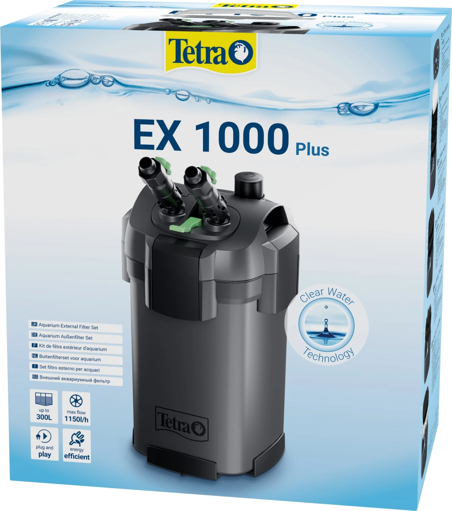 TETRA EX 1000 Plus Filtre Externe 1150 L/h Performant Et Prêt à L'emploi Pour Aquarium De 150 à 300 L 1 TETRA EX 1000 Plus Filtre Externe 1150 L/h Performant Et Prêt à L'emploi Pour Aquarium De 150 à 300 L