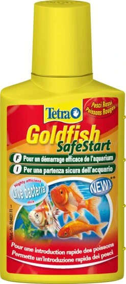 TETRA Goldfish SafeStart 50 Ml Bacteries Pour Un Démarrage Rapide De L'aquarium Avec Poissons D'eau Froide