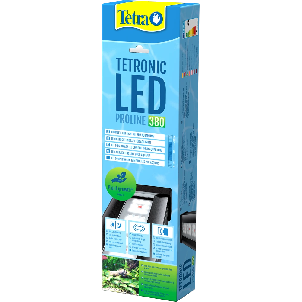 TETRA Tetronic LED Proline 380 Rampe D'éclairage LEDs 6000°K Pour Aquarium D'eau Douce Et Terrarium De 40 à 60 Cm 1 TETRA Tetronic LED Proline 380 Rampe D'éclairage LEDs 6000°K Pour Aquarium D'eau Douce Et Terrarium De 40 à 60 Cm