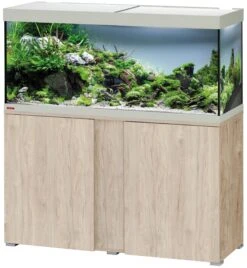 EHEIM Vivaline LED 240 L Ensemble Aquarium 120 Cm Avec Meuble Pin, éclairage LEDs, Chauffage Et Filtre Externe Ecco Pro 300